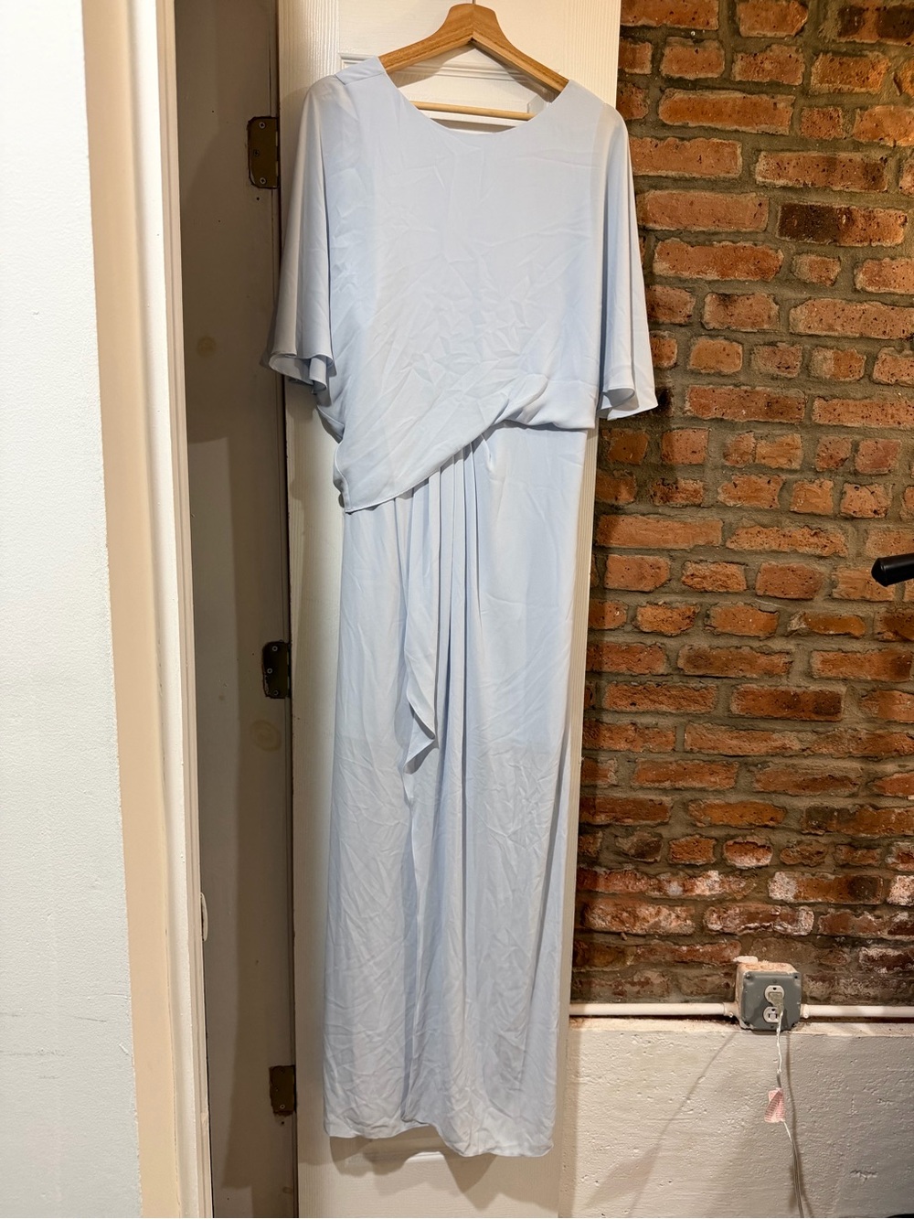 Halston Heritage Light Blue Maxi Dress